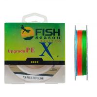 Леска плет. "FISH SEASON" X4 0.14 150м multicolor
