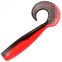 Твистер YAMAN Lazy Tail Shad, р.7 inch цвет #33 - Black Red Flake/Red (уп. 3 шт.)