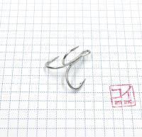 Крючок KOI "6066", размер 2/0 (INT), цвет MT, тройник (10 шт.)