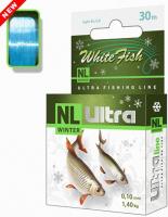 Леска "AQUA" NL Ultra White Fish белая рыба 0.18 30м
