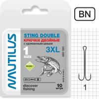 Крючок двойной Nautilus Sting 3XL SSD 1201 № 1