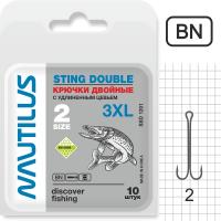 Крючок двойной Nautilus Sting 3XL SSD 1201 № 2