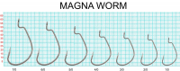 Крючок "FISH SEASON" Magna Worm №2/0 5шт офсет. 4009-008-2/0F