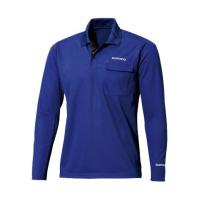 Рубашка Shimano Polo Shirt (long sleeve) SH-093N Синий L (EU. M) 