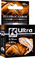 Леска "AQUA" FC Ultra Fluorocarbon Coated 0.16 30м
