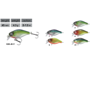 Воблер Namazu Heady Crank, L-45мм, 4,3г, кренк, плавающий (0-1,5м), цвет 21