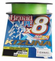 Леска плет. "OWNER" Kizuna X8 PE chartreuse 0.21 135м