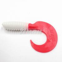 Твистер YAMAN PRO Spiral, р.2.5 inch, цвет #05 - White red tail (уп.10 шт)