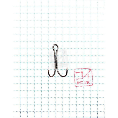 Крючок KOI "SHORT DOUBLE HOOK", размер 6 (INT), цвет BN, двойник (10 шт.)