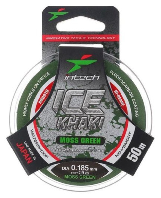 Леска "Intech" Ice Khaki moss green 0.185 50м