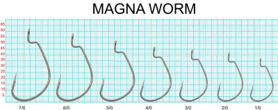 Крючок "FISH SEASON" Magna Worm №2/0 5шт офсет. 4009-008-2/0F