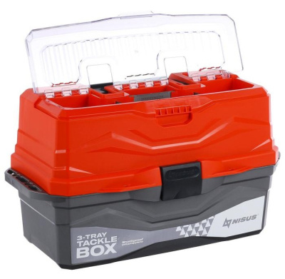 Ящик рыболовный "NISUS" Tackle Box трехполочный оранж. (N-TB-3-O)
