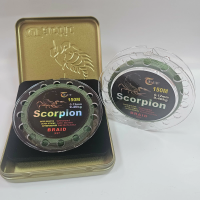 Плетёный шнур SCORPION Braid PE 4Х 0.10 мм 150 м зелёный