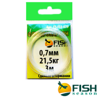 Поводковый материал "FISH SEASON" 0.70мм 21.5кг 3м флюорокарбон FS-FL3-070