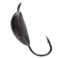 Мормышка вольфрам "LumiCom" Банан с ушком Ф3 черный никель