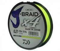 Шнур Daiwa J-Braid X4 Yellow 0.21мм  135м