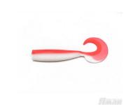 Твистер YAMAN Lazy Tail Shad, р.9 inch цвет #27 - Red White (уп. 2 шт.)