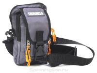 Сумка рыболовная "СЛЕДОПЫТ" Street Fishing MultiLock V-Pouch, 22х12,5х8 см, цв. серый