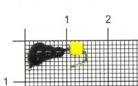 Мормышка свинцовая "True Weight" Муравей с ушком 1.2г кубик сырный