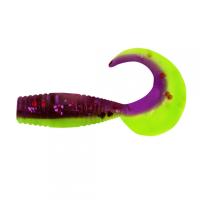 Твистер YAMAN PRO Spry Tail, р.1,5 inch, цвет #26 - Violet Chartreuse (уп. 10 шт.)