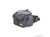 Сумка рыболовная "СЛЕДОПЫТ" Fishing Hip Bag T2, 27х23х17 см, цв. серый