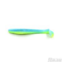 Виброхвост YAMAN Flatter Shad, р.3 inch, цвет #12 - Menthol (уп. 6 шт.)