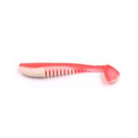 Виброхвост YAMAN Legend Minnow, р.2 inch, цвет #27 - Red White (уп. 6 шт.)