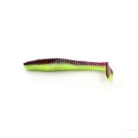 Виброхвост YAMAN Flatter Shad, р.5 inch, цвет #26 - Violet Chartreuse (уп. 4 шт.)