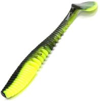 Виброхвост YAMAN Legend Minnow, р.3 inch, цвет #32 - Black Red Flake/Chartreuse (уп. 6 шт.)