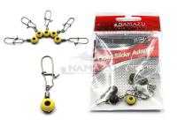 Крепеж для скользящего поплавка Namazu FLOAT SLIDER ADAPTER, цв. BN, р. S (уп.10 шт)