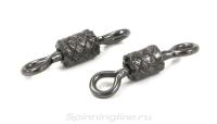 Вертлюг Namazu Pro ROLLING RIBBED SWIVEL, латунь, цв. Carbon, р. 5, test-24 кг (уп. 10 шт.)