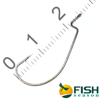 Крючок "FISH SEASON" Wide Range Worm №8 BN 5шт офсет. 2315-08F