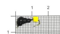 Мормышка свинцовая "True Weight" Муравей с ушком 0.45г кубик сырный