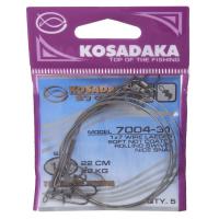 Поводок "KOSADAKA" Classic 22см 10кг 1x7 (5шт) KS-7004-11