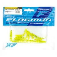 Приманка силик. "FLAGMAN" Слаг Magic Stick 2'' Chartreuse 5см 10шт FMS20-112
