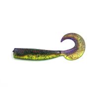 Твистер YAMAN Lazy Tail Shad, р.5 inch цвет #15 - Violet Lime (уп. 4 шт.)