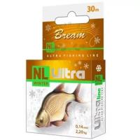 Леска "AQUA" NL Ultra Bream лещ 0.20 30м