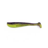 Виброхвост YAMAN Legend Minnow, р.3,5 inch, цвет #26 - Violet Chartreuse (уп. 5 шт.)