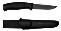Нож Morakniv Companion BlackBlade, черный клинок, цвет рукоятки черный