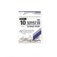 Крючок OWNER 53157 Straw Hook w/eye brown №10 (14 шт.)