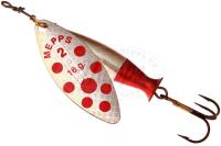 Блесна "MEPPS" Aglia Long Heavy №2 Silver-Silver/Red 16 гр.