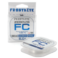 Флюорокарбон Frostbite ZeroVis FC, #6.0, L-30 м, d-0,405 мм, test-12,00 кг, прозрачный