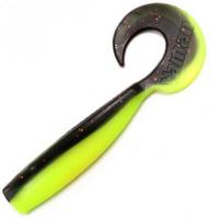 Твистер YAMAN Lazy Tail Shad, р.7 inch цвет #32 - Black Red Flake/Chartreuse (уп. 3 шт.)
