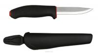 Нож Morakniv 711, углеродистая сталь, цвет черный/красный