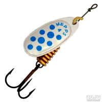 Блесна "MEPPS" Comet Decoree №4 S PTS Blue 8 гр.