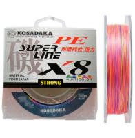 Леска плет. "KOSADAKA" Super PE X8 multicolor 0.40 150м