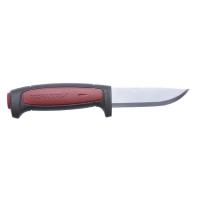 Нож Morakniv Pro C, углеродистая сталь, резиновая ручка с красной вставкой, 12243