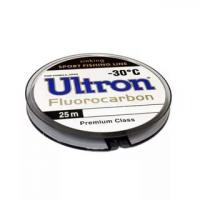Леска ULTRON Fluorocarbon  0,18 мм 2.9 кг 25 м прозрачная