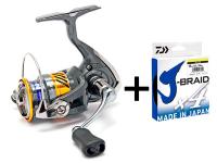 Комплект Катушка Daiwa 20 Laguna LT 3000-CXH+Шнур Daiwa J-Braid X4 Yellow 0.21мм  135м