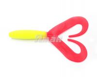 Твистер YAMAN PRO Loop-Two, р.5 inch, цвет  #06 - Chartreuse/red (уп.5 шт)